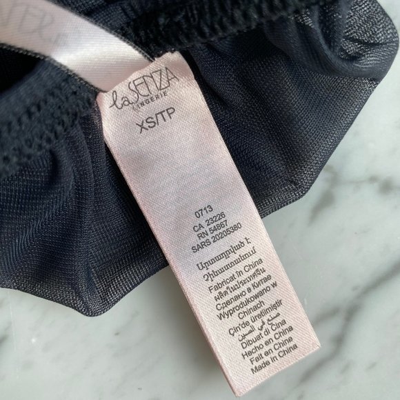 LA SENZA - SHEER LACE AND MESH LINGERIE TOP - Picture 5 of 6